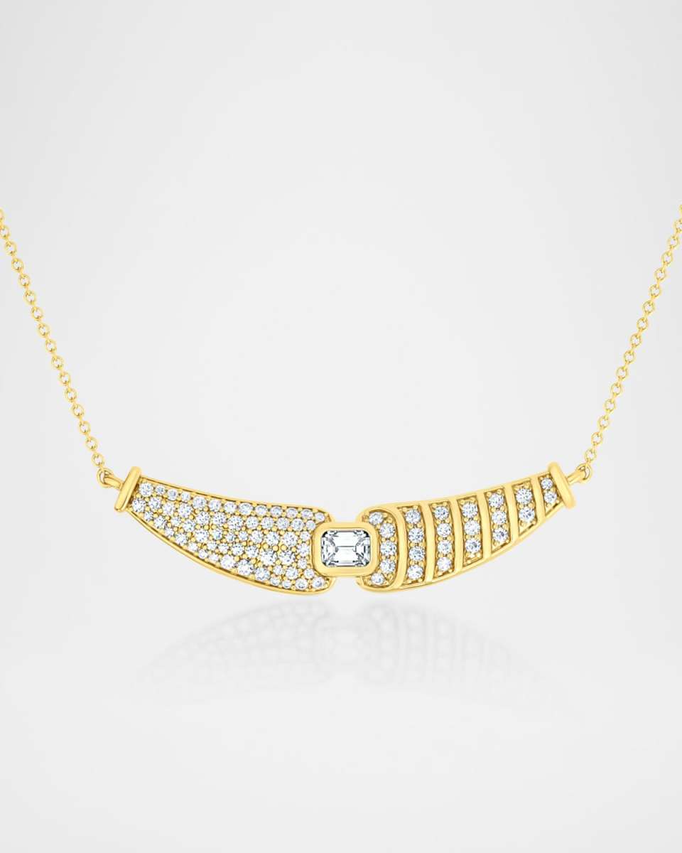 18K Adire Pave Diamond Chain Necklace